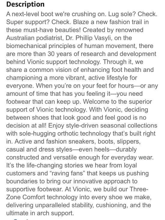 VIONIC Booties Mellie Combat NEW Comfort Waterproof Suede Canvas Camel Size 8.5 - Picture 7 of 9